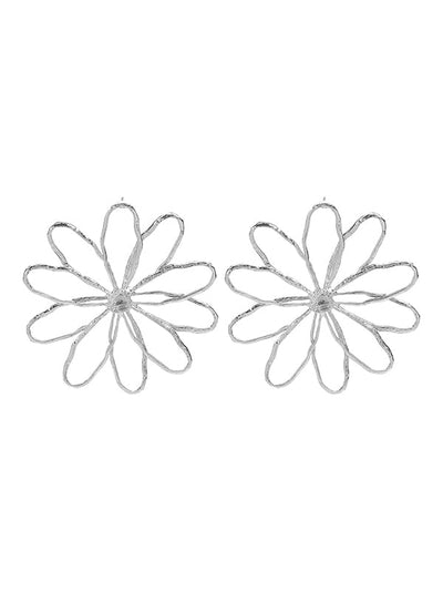 Flower Shape Drop Earrings