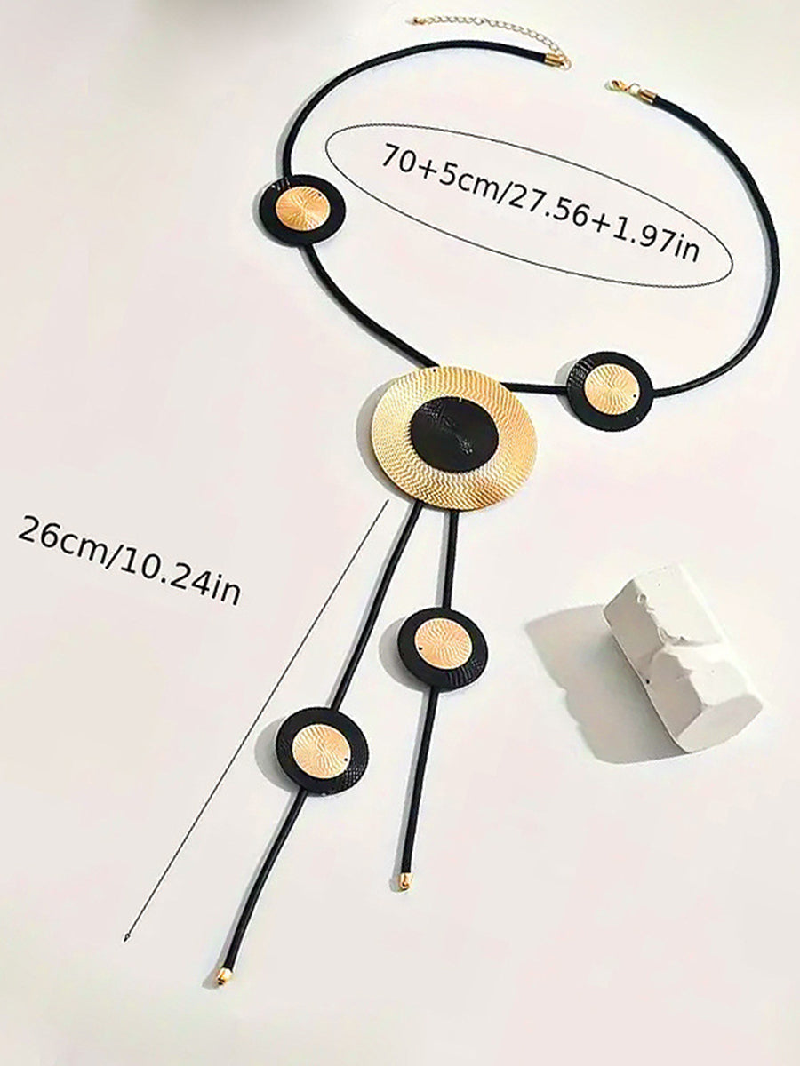 Geometric Round Cut Necklaces Accessories