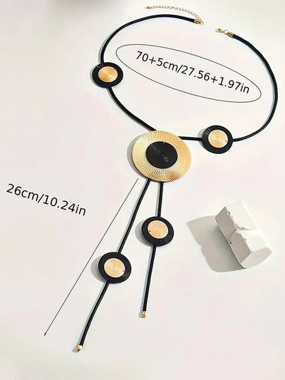 Geometric Round Cut Necklaces Accessories