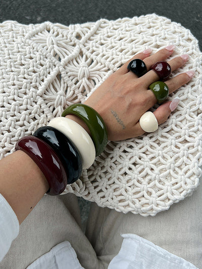 Geometric Shiny Bracelet Accessories Rings Accessories