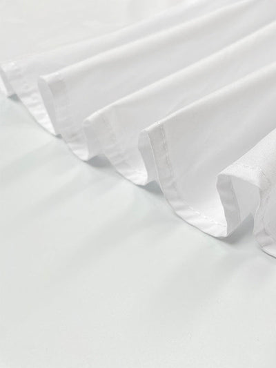 A-Line High Waisted Buttoned Pleated Pockets Solid Color Split-Joint V-Neck Maxi Dresses