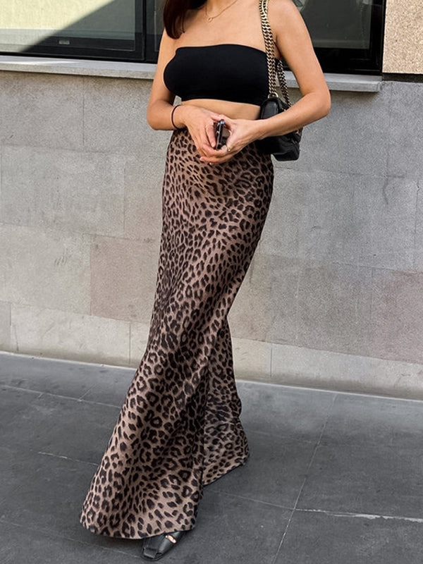 Bodycon Mermaid Leopard Skirts Bottoms