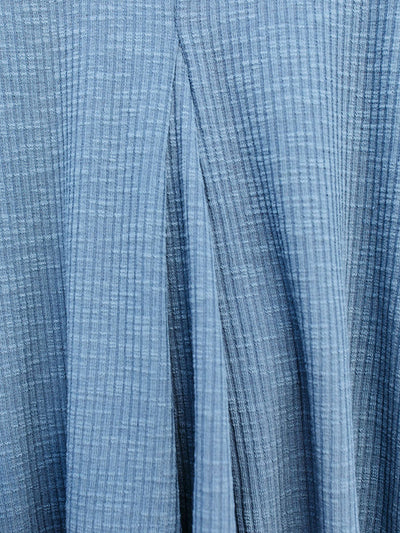 Loose Sleeveless Pleated Solid Color V-Neck Vest Top