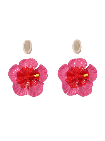 Flower Shape Earrings 3Pcs Accessories + Rings Accessories