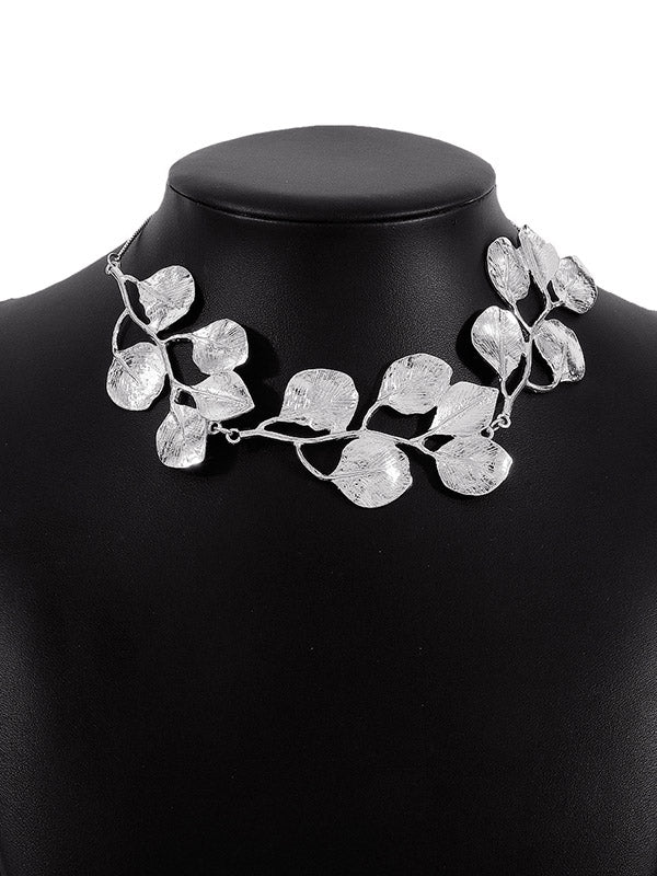 Leaves Shape Solid Color Necklaces Accessories