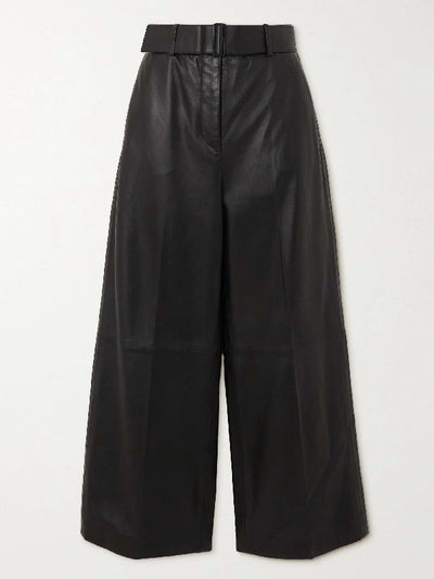 High Waisted Wide Leg Solid Color Split-Joint Pants