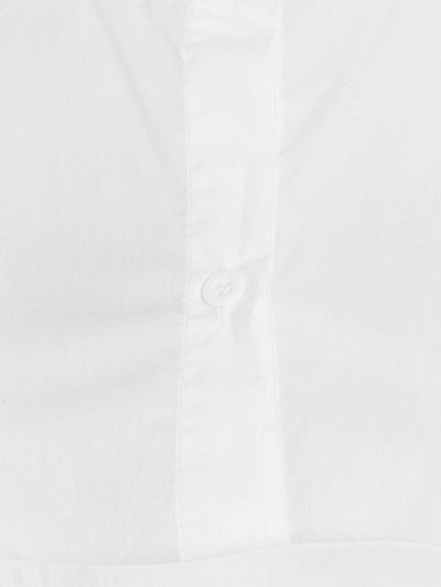 Stylish Loose Long Sleeves Buttoned Falbala Belted Solid Color Stand Collar Blouses&Shirts Tops