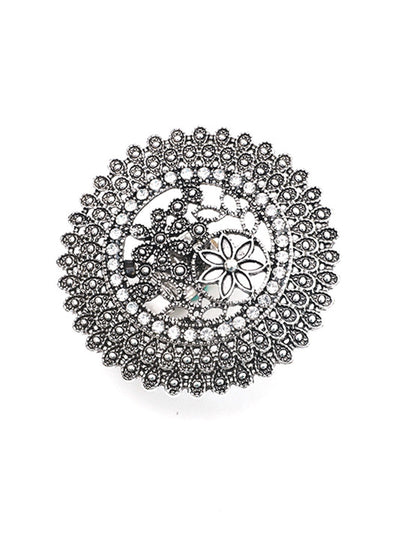 Flower Shape Geometric Hollow Rings Accessories
