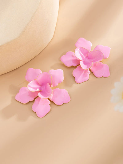 Flower Shape Drop Earrings