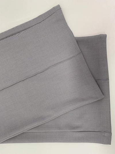 Loose Wide Leg Pockets Solid Color Ninth Pants Trousers