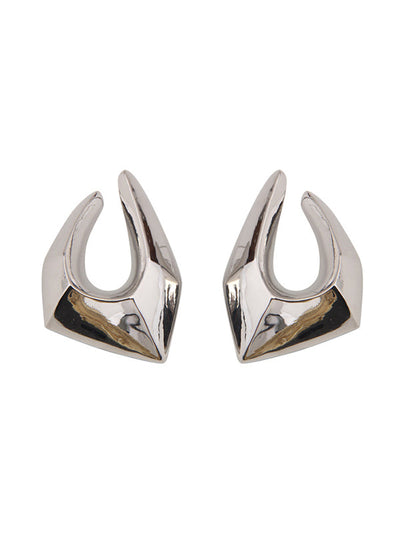 Normcore Geometric Hollow Drop Earrings