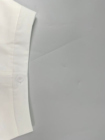 High Waisted Loose Solid Color Pants Trousers