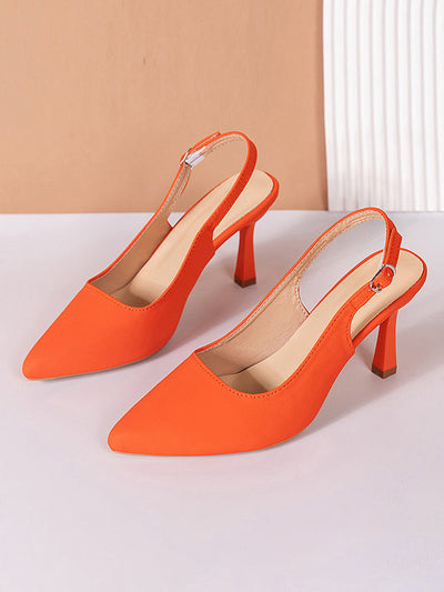 Belt Buckle Pointed-Toe Pumps Sandals Slider Sandals Sling Shoes