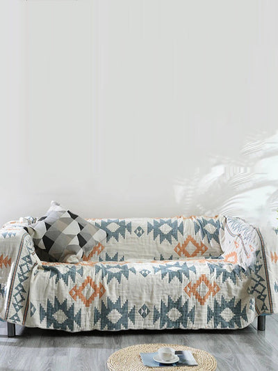 Nap Blanket Cotton Gauze Sofa Four Seasons Non-slip Cover Cloth Blanket