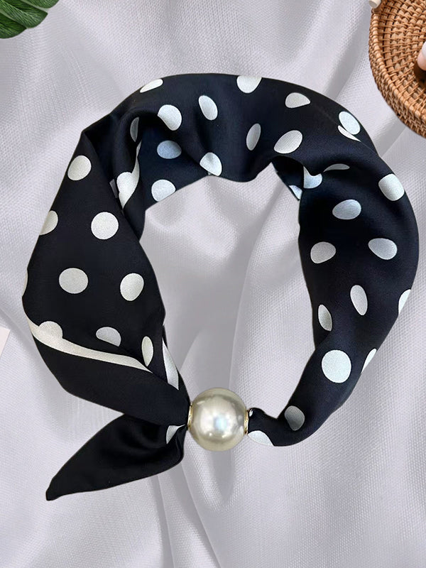 Polka-Dot Split-Joint Scarf