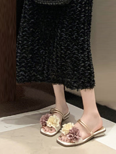 Flower Shape Open Toe Split-Joint Sandals