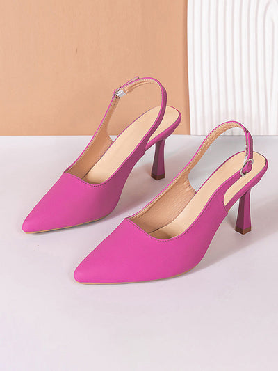 Belt Buckle Pointed-Toe Pumps Sandals Slider Sandals Sling Shoes