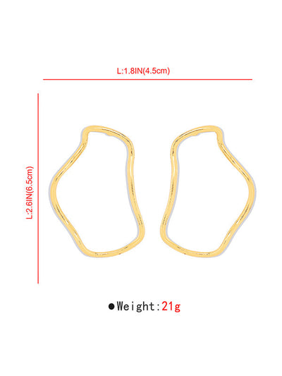 Normcore Geometric Drop Earrings