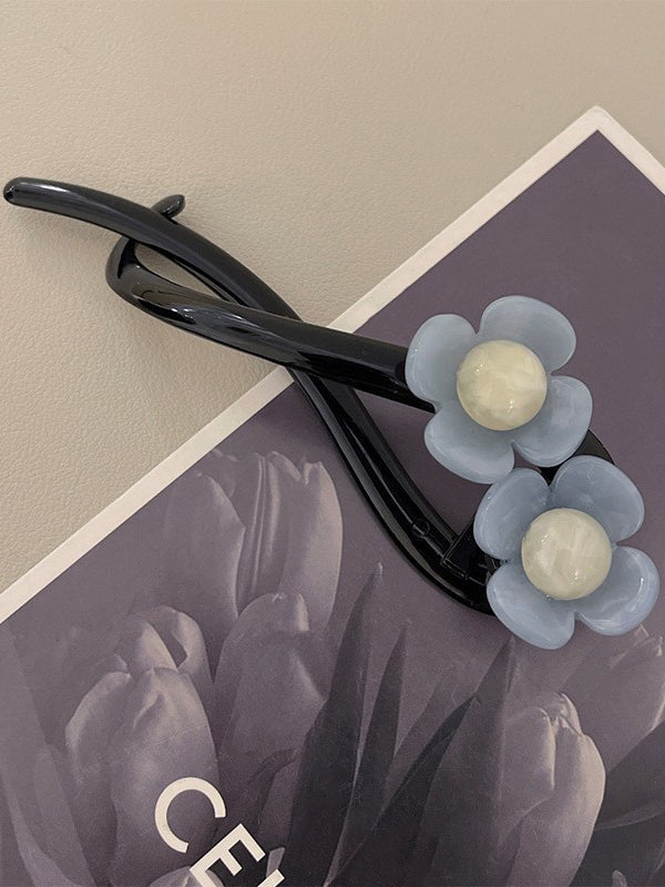 Flower Shape Geometric Hair Clips