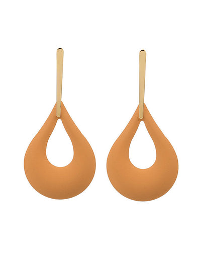 Geometric Hollow Drop Earrings