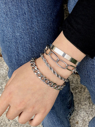 Original Cool Statement Chains Bracelet