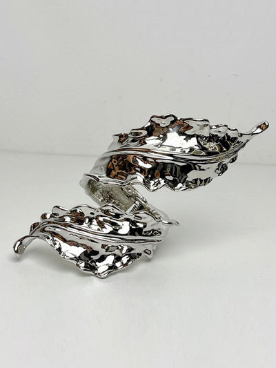 Geometric Pleated Shiny Solid Color Bracelet Accessories