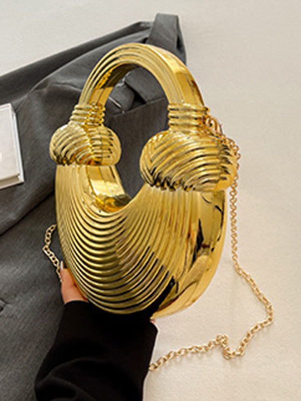Chains Geometric Shiny Bags