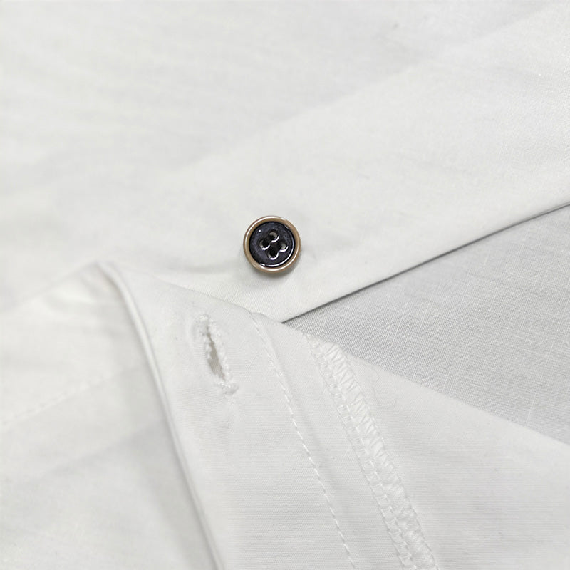 Long Sleeves Asymmetric Buttoned Split-Front Blouses&Shirts Tops