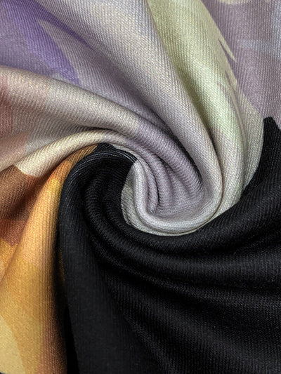 High Waisted Loose Flower Print Pants Trousers