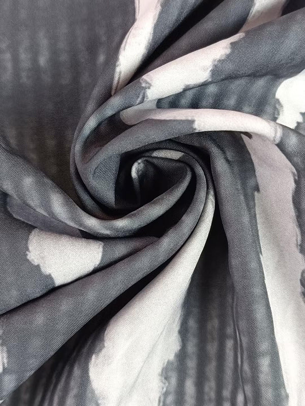 Loose Plus Size Printed Split-Joint Deep V-Neck Jumpsuits