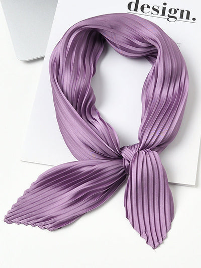 Pleated Solid Color Shawl&Scarf