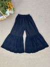 Vintage Loose Embroidered High Waisted Wide Leg Flared Pants