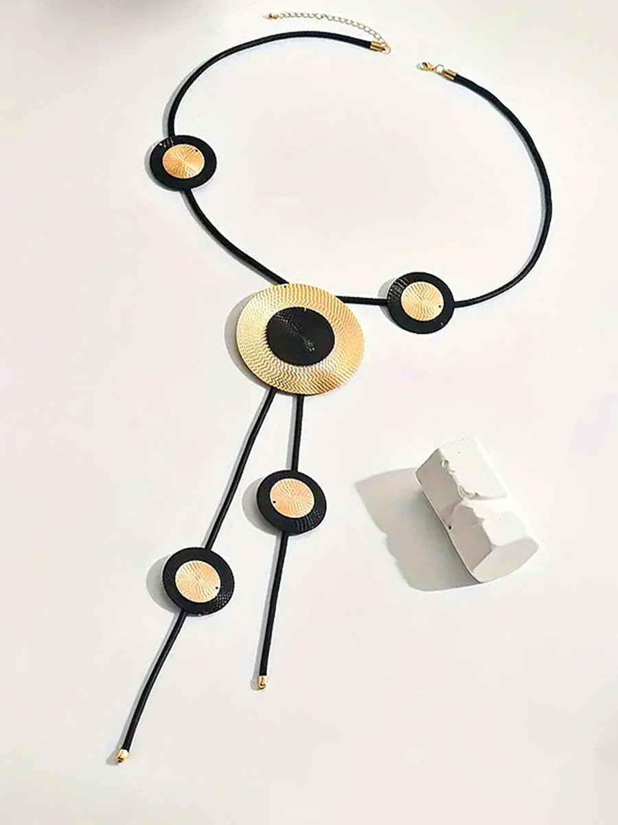 Geometric Round Cut Necklaces Accessories