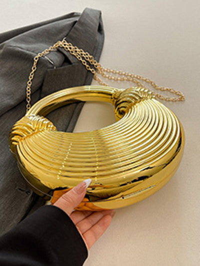 Chains Geometric Shiny Bags