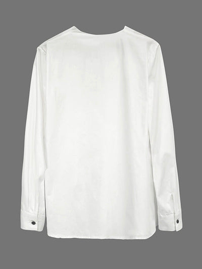 Long Sleeves Asymmetric Buttoned Split-Front Blouses&Shirts Tops
