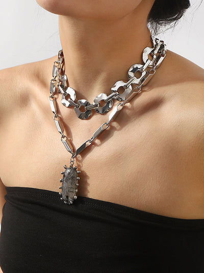 Normcore Chains Geometric Necklaces Accessories