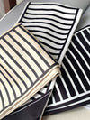 Urban Contrast Color Striped Printed Silk Imitation Scarf