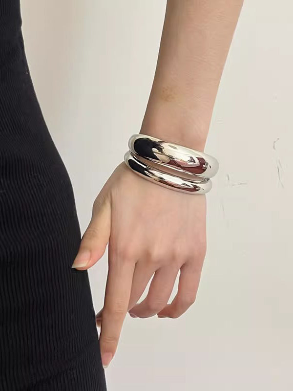 Geometric Shiny Solid Color Bracelet Accessories