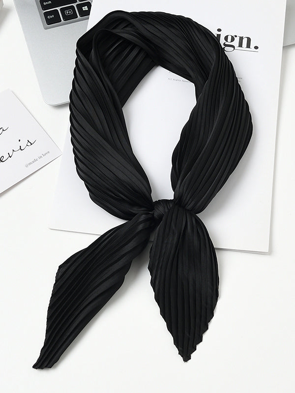 Pleated Solid Color Shawl&Scarf