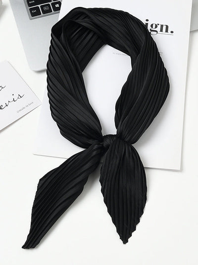 Pleated Solid Color Shawl&Scarf