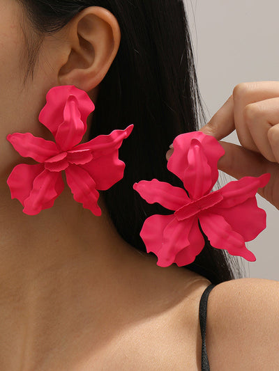 Flower Shape Drop Earrings