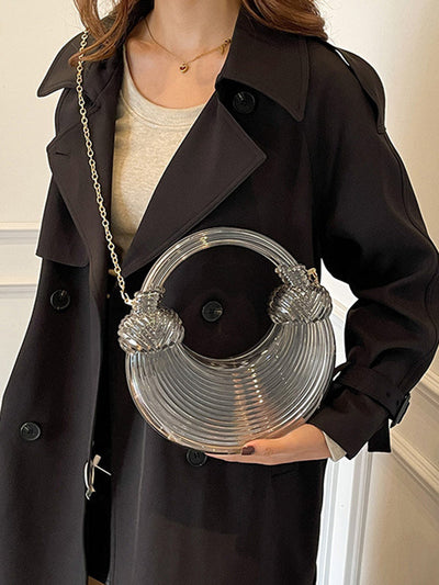 Chains Geometric Shiny Bags