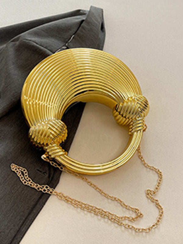 Chains Geometric Shiny Bags