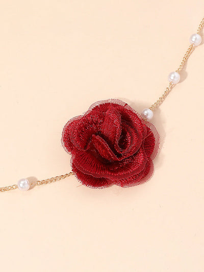 Three-Dimensional Flower Necklaces Accessories