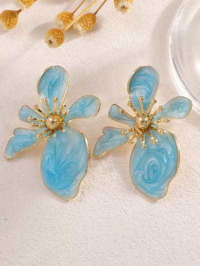 Irregularity Flower Shape Earrings Accessories
