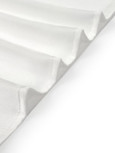 Loose Puff Sleeves Applique Flower Shape Mesh Split-Joint Round-Neck Blouses&Shirts Tops