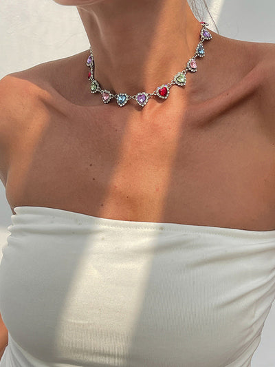 Geometric Heart Shape Necklaces Accessories