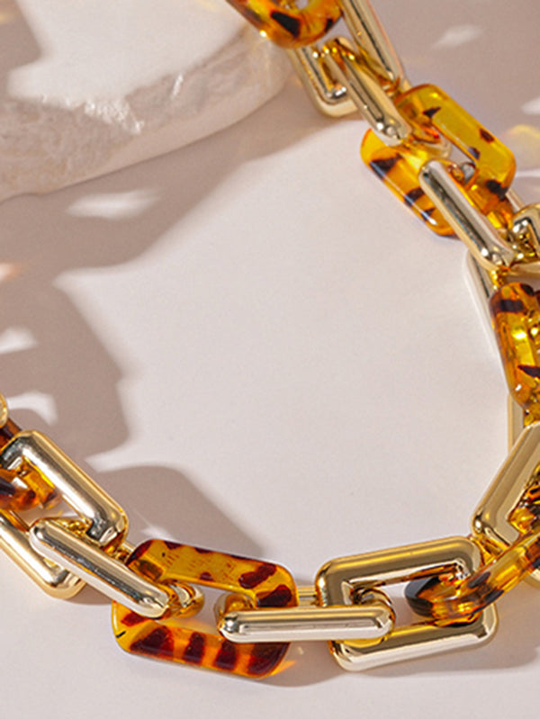 Chains Leopard Necklaces Accessories