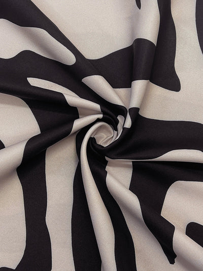 Long Sleeves Wide Leg Split-Joint Tied Waist Zebra Printed Lapel Jumpsuits