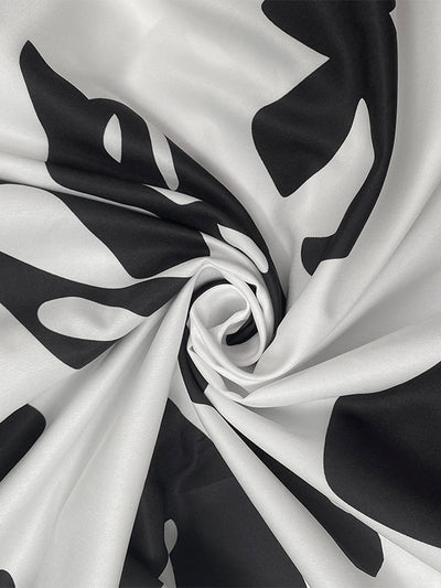 A-Line Long Sleeves Buttoned Contrast Color Tied Waist Notched Collar Maxi Dresses Shirt Dress